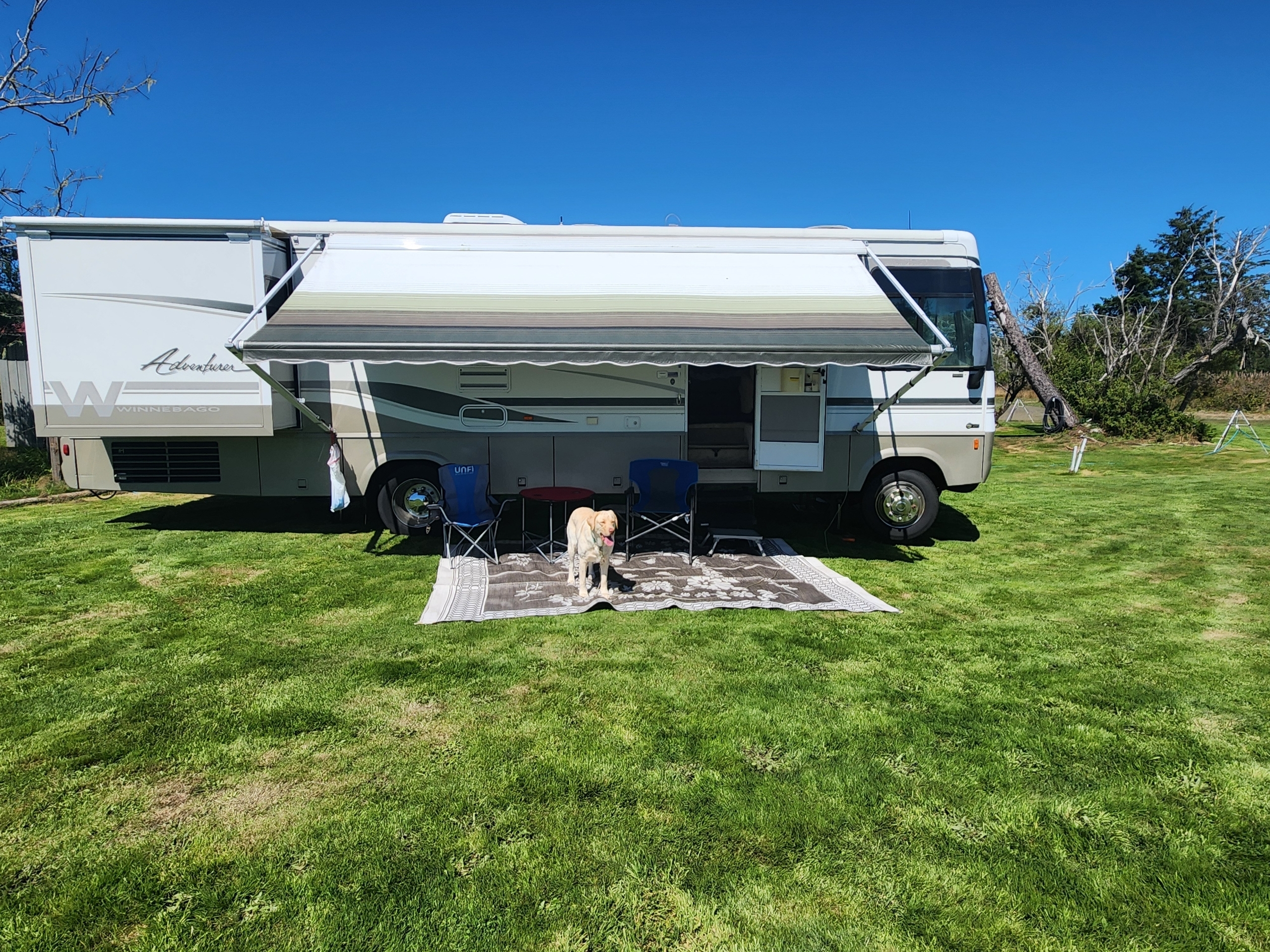 Motorhome On Grass